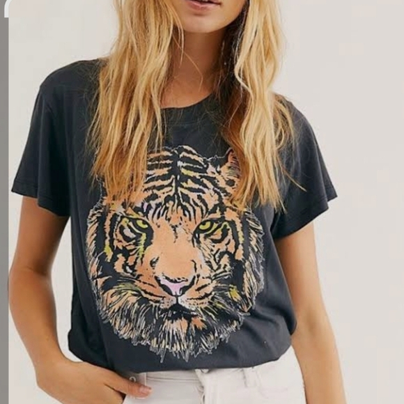 Free People Daydreamer Tiger Tee Bodysuit - Picture 1 of 9